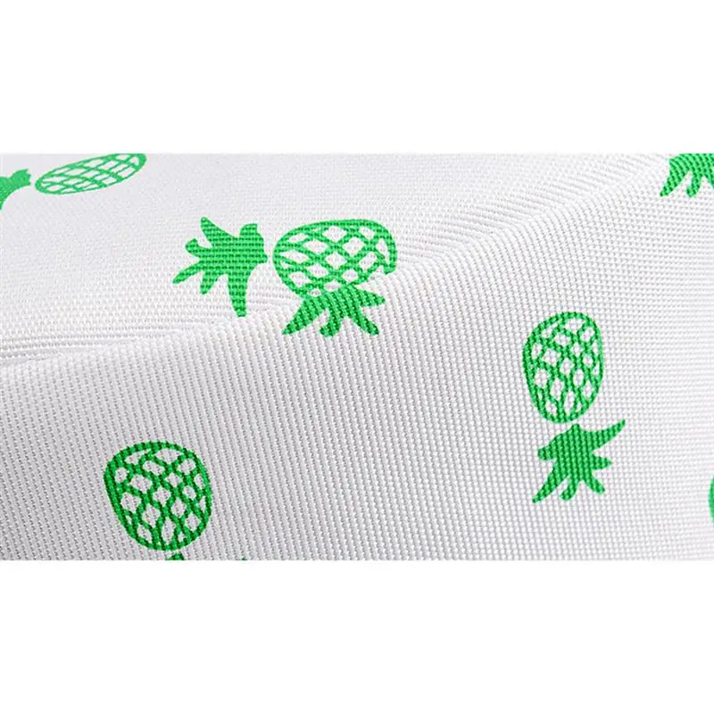 

1PC Storage Basket Foldable Cotton Fabric Storage Box Multifunction Sundries Organizer for Home (Pineapple Pattern)