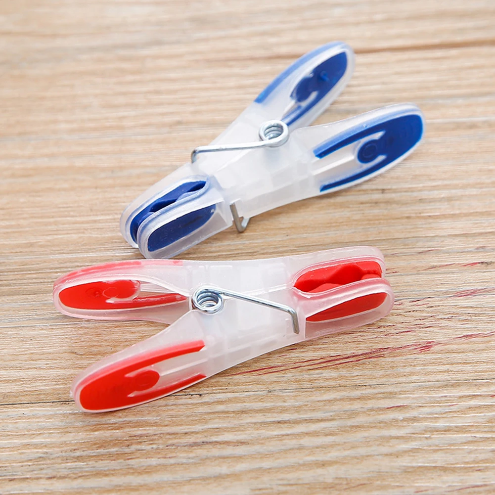 

48pcs For Washing Line Home Hanging Clips Accessoires Portable Durable Clothes Pegs Non-Slip Kitchen Pins With Outer Ring Spring