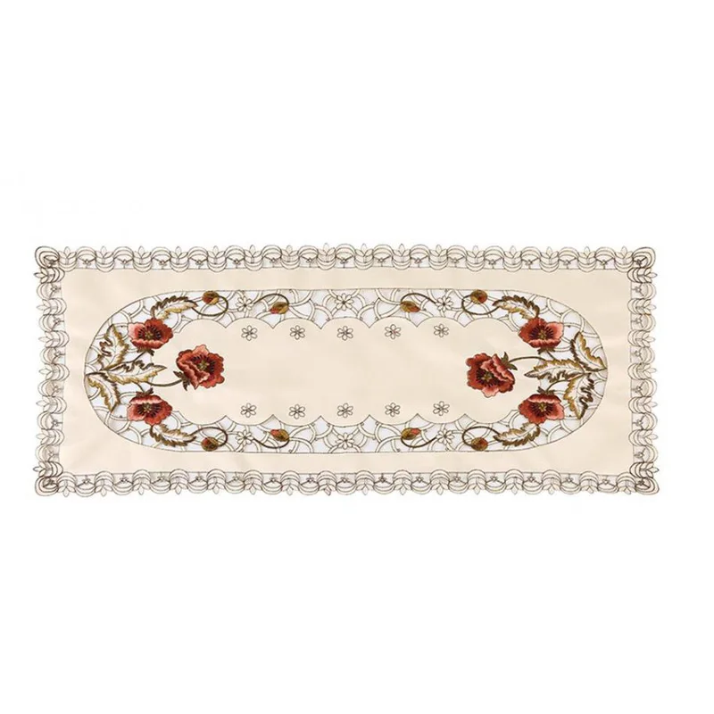 

40*85cm Jacquard Tablecloth Tassel Tablecloth Pastoral Style Tablecloth For Living Room Dinning Room Table Cover Tablecloth