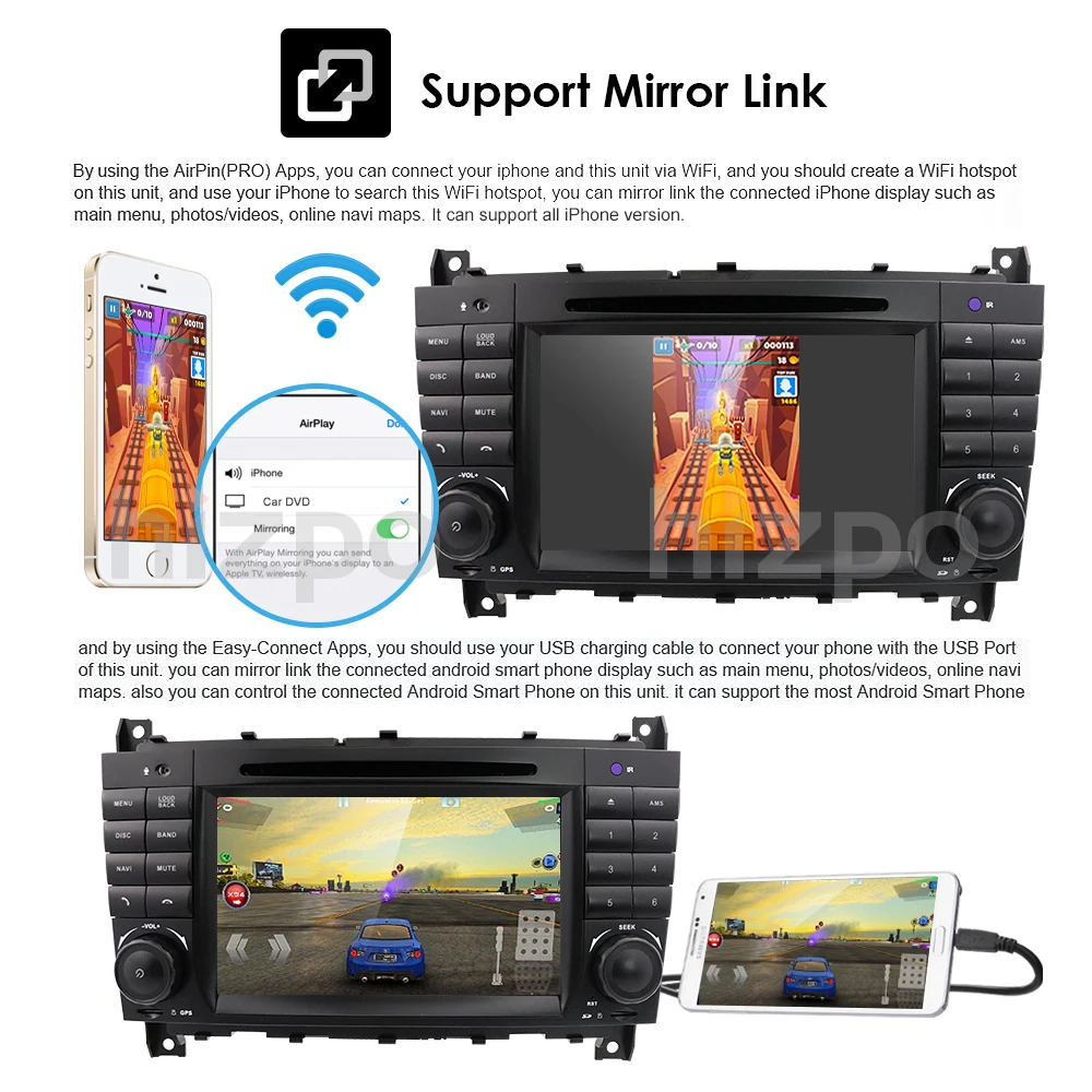 2 грамма Android9.0 2DIN CarDVD gps для Mercedes/Benz W203 W209 W219 a-класс A160 c-класс C180 C200 CLK200 Радио стерео 4G wifi DTV