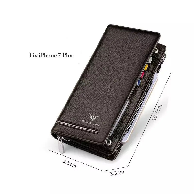 Luxury Brand Men Zipper Wallets Mens Purse Clutch Business Wallets WILLIAMPOLO 219