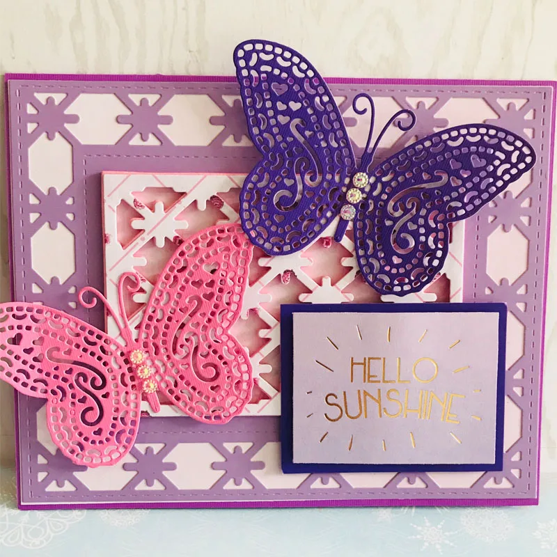 WYSE большая бабочка металлическая резка штампы для животных ремесло Скрапбукинг