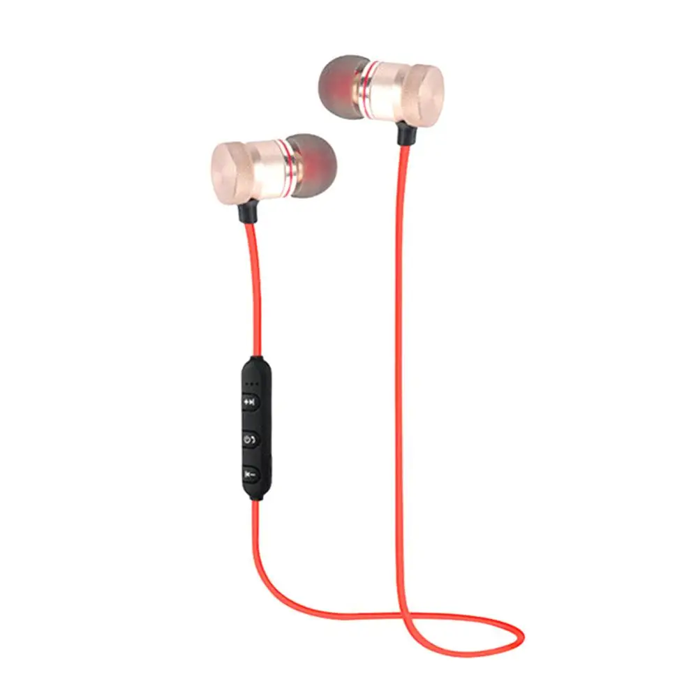 

Magnetic Stereo Call Reminder Sport Wireless Bluetooth Headset Earphone Earbuds Music Headphone With Mic For All Smart Phone