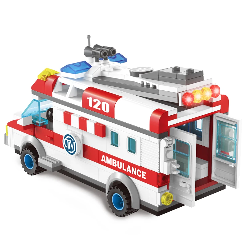328 шт. пожарный контроль серии Медицинская Скорая помощь строительные блоки