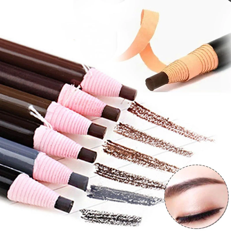 1 шт. карандаш для бровей цветной мягкий Косметический Искусство Перманентный
