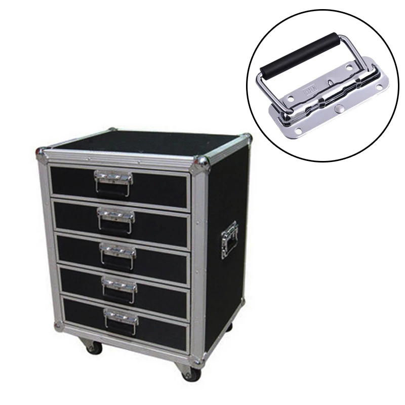 2 шт 122*76 мм Металлические съемные ящики нагрудная ручка складная пружинная для