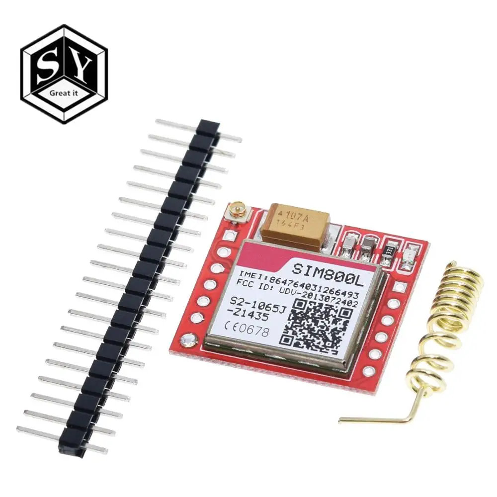 1 шт. самый маленький SIM800L GPRS GSM модуль карта Micro SIM Core плата четырехдиапазонный TTL