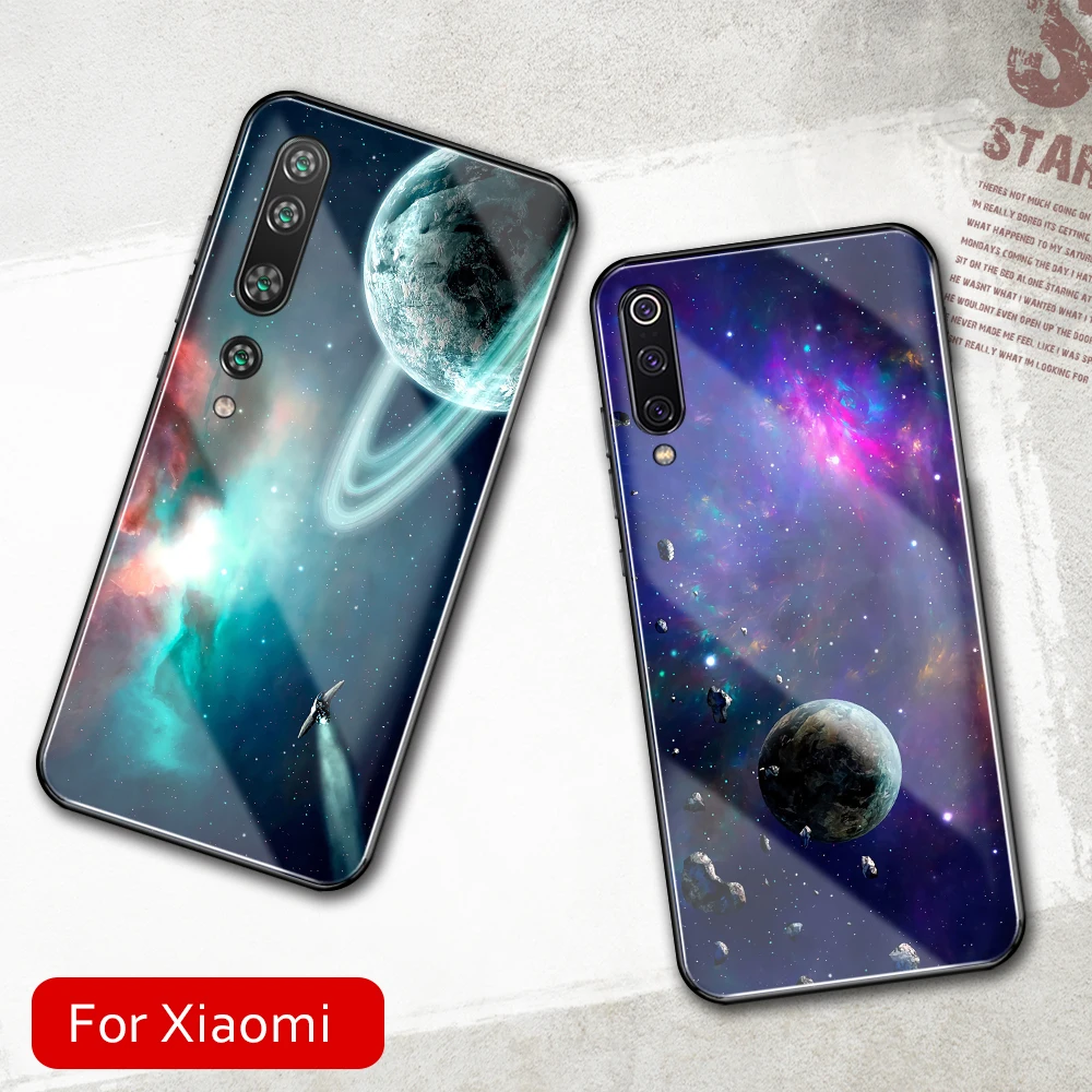 Чехол FinderCase для Xiaomi 8 чехол Galaxy Space жесткая Задняя стеклянная крышка телефона Mix 2 2s