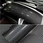 Глянцевая черная 2D виниловая пленка из углеродного волокна Премиум, автомобильная пленка, 2D углеволоконная Автомобильная наклейка, автомобильные Внешние аксессуары, пленка