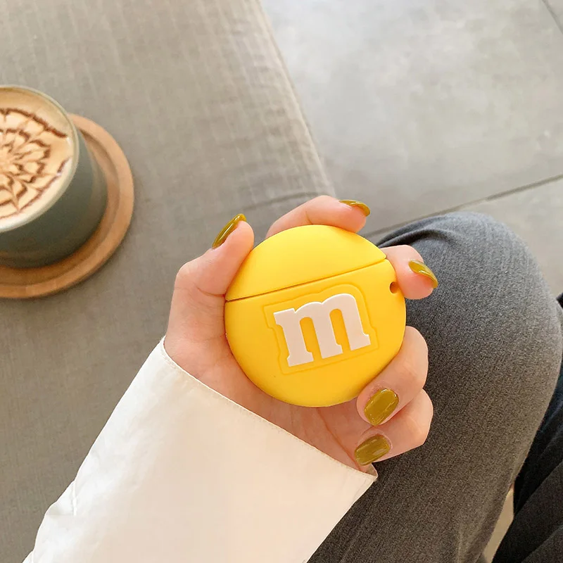 Забавный 3D шоколадные бобы для Airpods Pro Чехол милый Bluetooth защитный чехол для наушников для Air Pods 2/3 Pro чехол силиконовый чехол