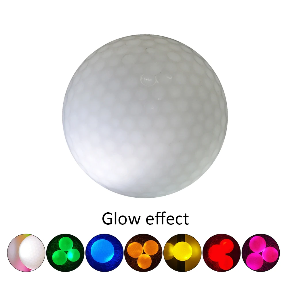 

Glow in The Dark Golf Ball Long Lasting LED Luminous Night Ball for Golf Sports Games Xmas Birthday Gifts for Men Women Kids