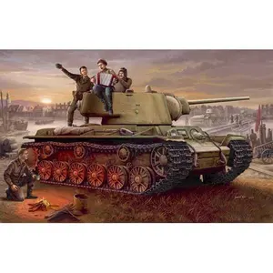 Trumpeter 00360 135 Россия KV-1 модель 1942 легкий литой танк-масштаб модель комплект