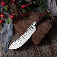 7 chef knife forged stainless steel kitchen knives for meat fish fruit vegetables slicing cleaver butcher knife