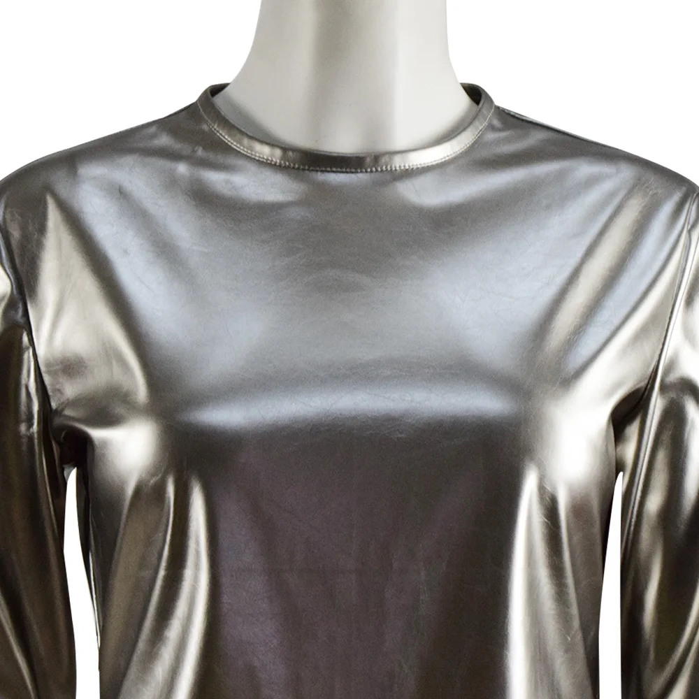 

Cossky Mother Silver Jumpsuit Women Battle Suit Zentai Cosplay Costume