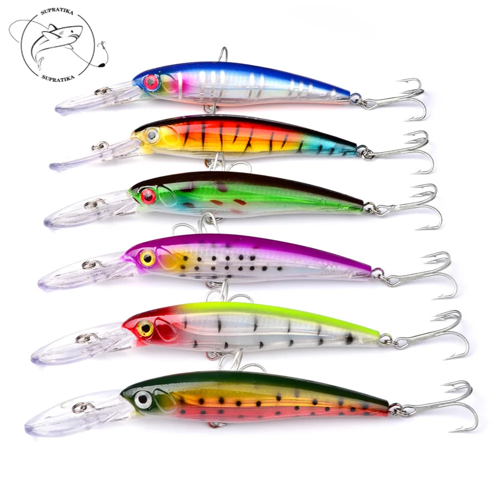

1Pcs Sinking Deep Dive Minnow Fishing Lure Hard bait 16.5cm/33.4g Artificial Wobbler Crankbait laser Sea fishing Isca
