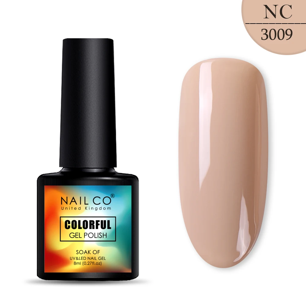 3009 NAILCO, новинка, 8 мл, 130 цветов, светодиодный Гель-лак для ногтей УФ гель для ногтей, салонный домашний лак, Гель-лак, гибридный, впитывающий - Цвет: 3009