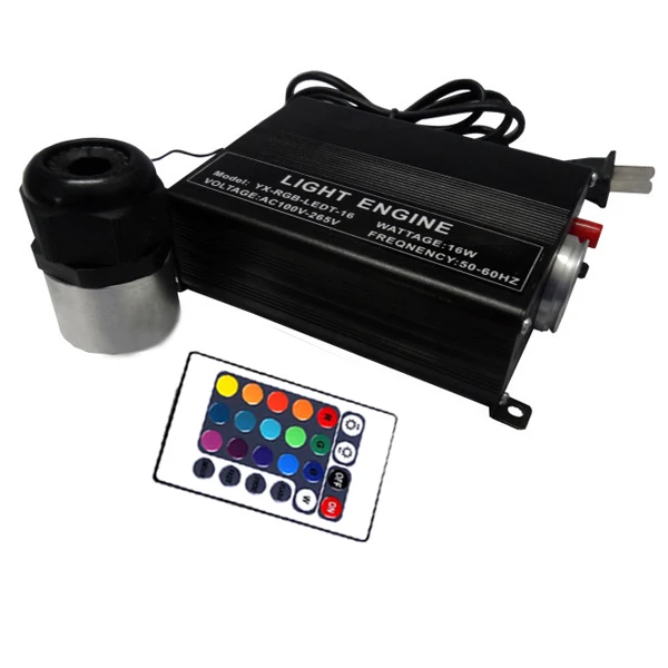 16W fiber optic led light engine 24keys RF Remote LED Fiber Engine AC100~256V input | Лампы и освещение