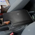 Автомобильные аксессуары LHD, подлокотник с центральным управлением, кожаный чехол, наклейка, отделка для BMW 3 серии E46 1998-2005, углеродная текстура, черная линия