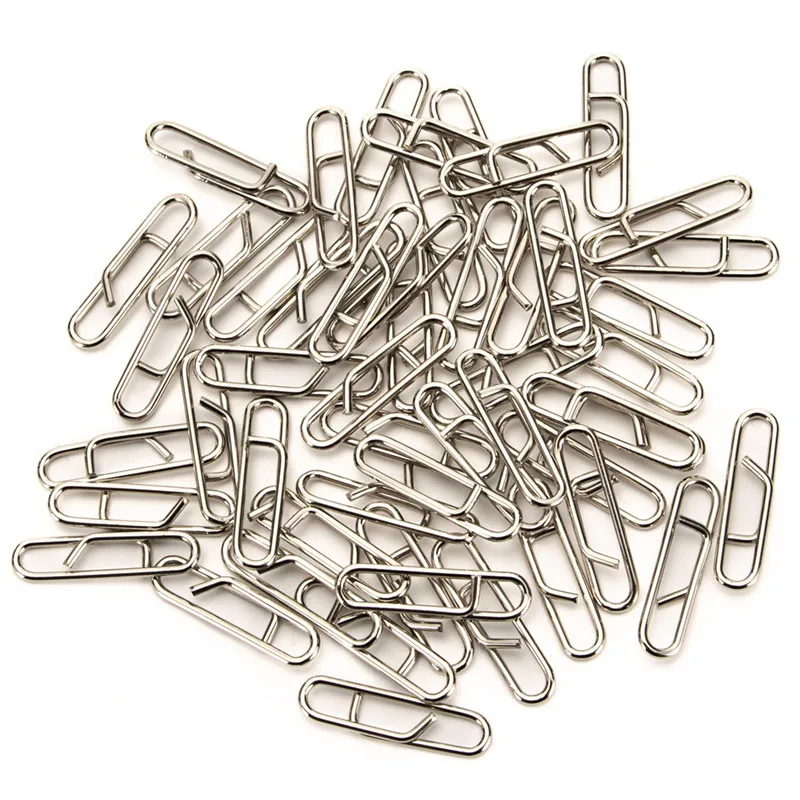 

50Pcs/100Pcs Useful Powerful Fast Link Clip Snap Fishing Tackle High Quality Quick Change Lead Links Clips Interlock Accessories