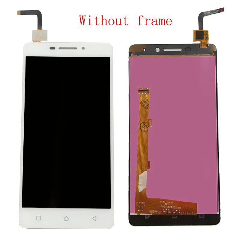 Для lenovo Vibe P1m P1ma40 P1mc50 ЖК-дисплей панель экран модуль+ белый сенсорный экран дигитайзер сенсор Стекло в сборе+ рамка