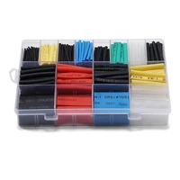 580 pcs 21 heat shrink tube 6 colors 11 sizes tubing set combo assorted sleeving wrap cable wire kit for diy
