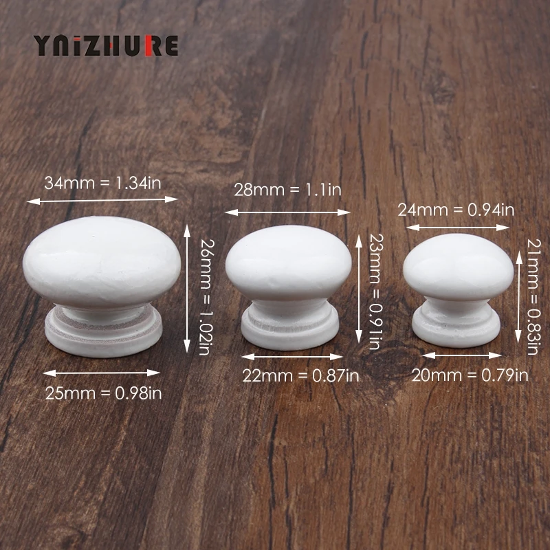 Деревянная ручка Logism экологически чистая белая Лаковая для мебели деревянные