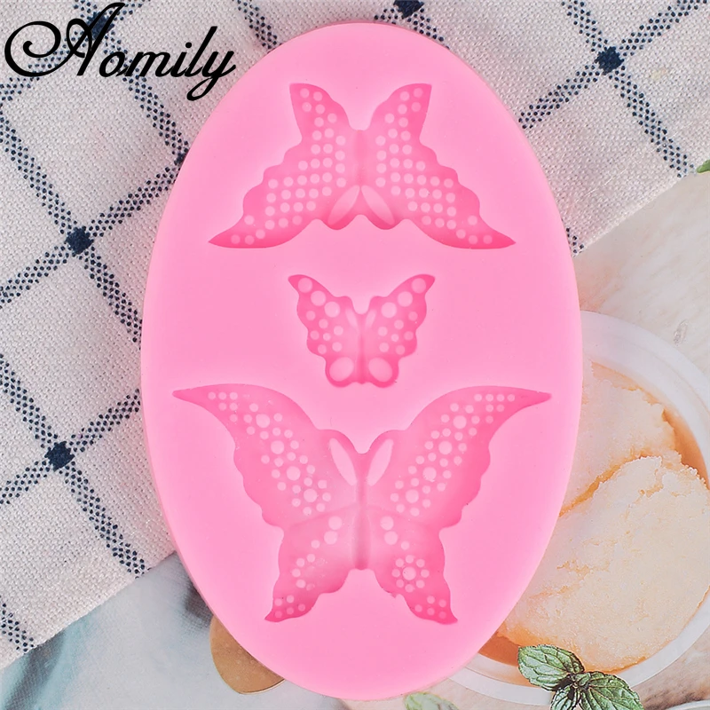 Aomily бабочка мультфильм кружева торт плесень для DIY Fondant Торт Сахар ремесло