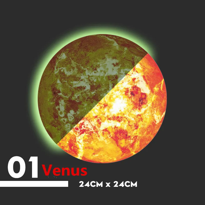 Новинка! Земля Юпитер солнце венена уран Сатурн Нептун флуоресцентные наклейки