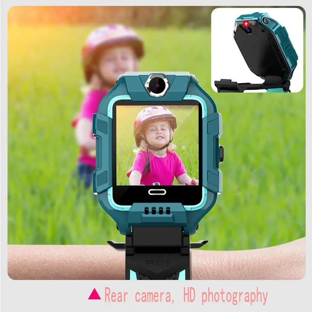 

9W Ip67 Waterproof Children Smart Watch Wifi Positioning Dual Camera Phone Watch 360 Degree Rotation 680Mah Kids Anti-lost Watch