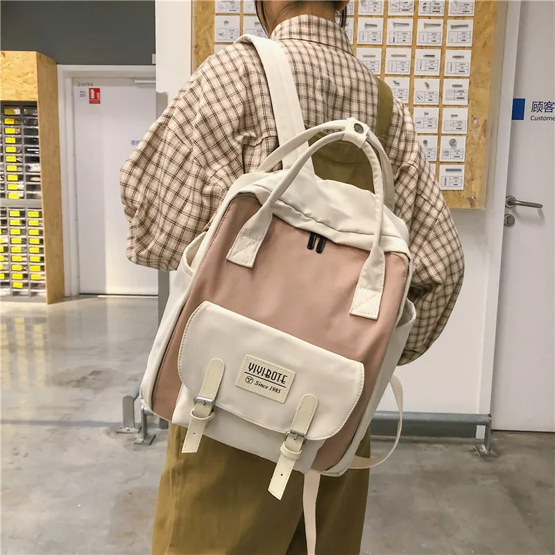 Harajuku брендовые солнцезащитные очки в классическом стиле женский рюкзак школьный