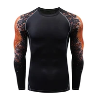 new mens long sleeved tights training pro sports fitness basketball uniform high stretch quick drying shirt t shirt