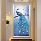 Рукоделие, вышивка крестиком DMC для творчества, полный набор для вышивки, вышивка крестиком павлина в китайском стиле, напечатанная на канве