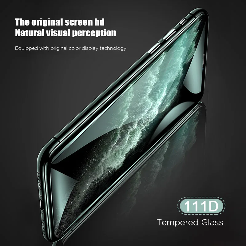 111D Screen Protector Safety Film Tempered Glass for iPhone 11 12 Pro X Xr Xs Max Protective 7 8 6 6S Plus 5 5S SE | Мобильные