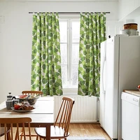 nordic american pastoral style printed cotton and linen fabric blackout curtains tulle for home living room bedroom window decor