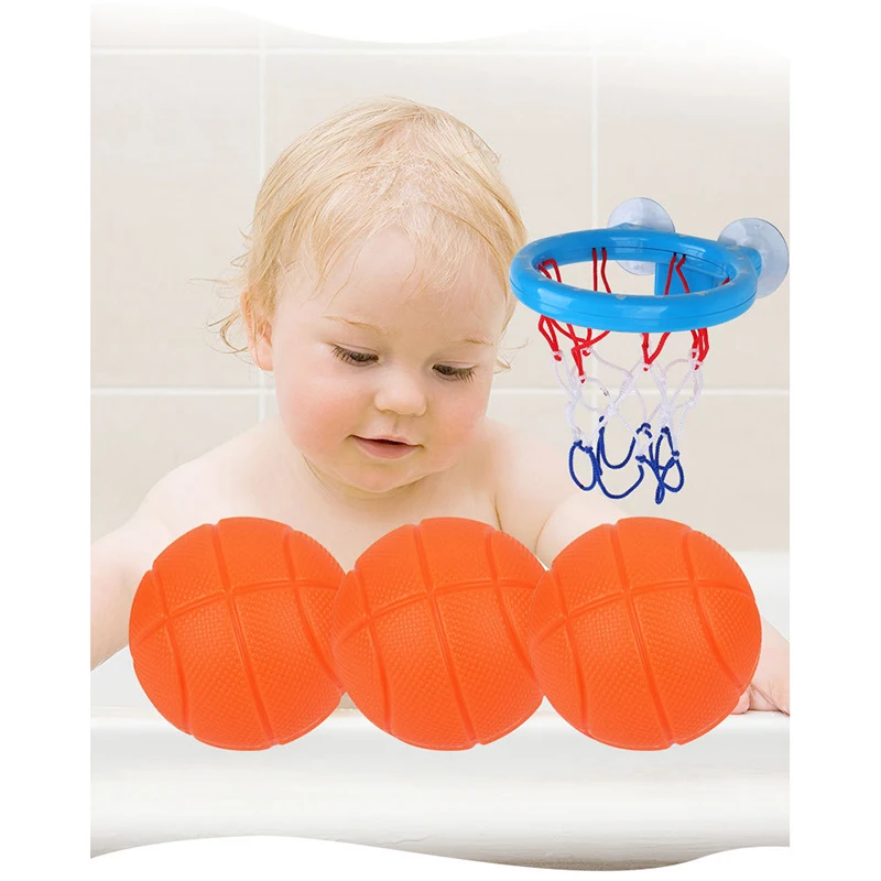 Детские игрушки баскетбольные обручи для ванной с 3 шариками игры в воду