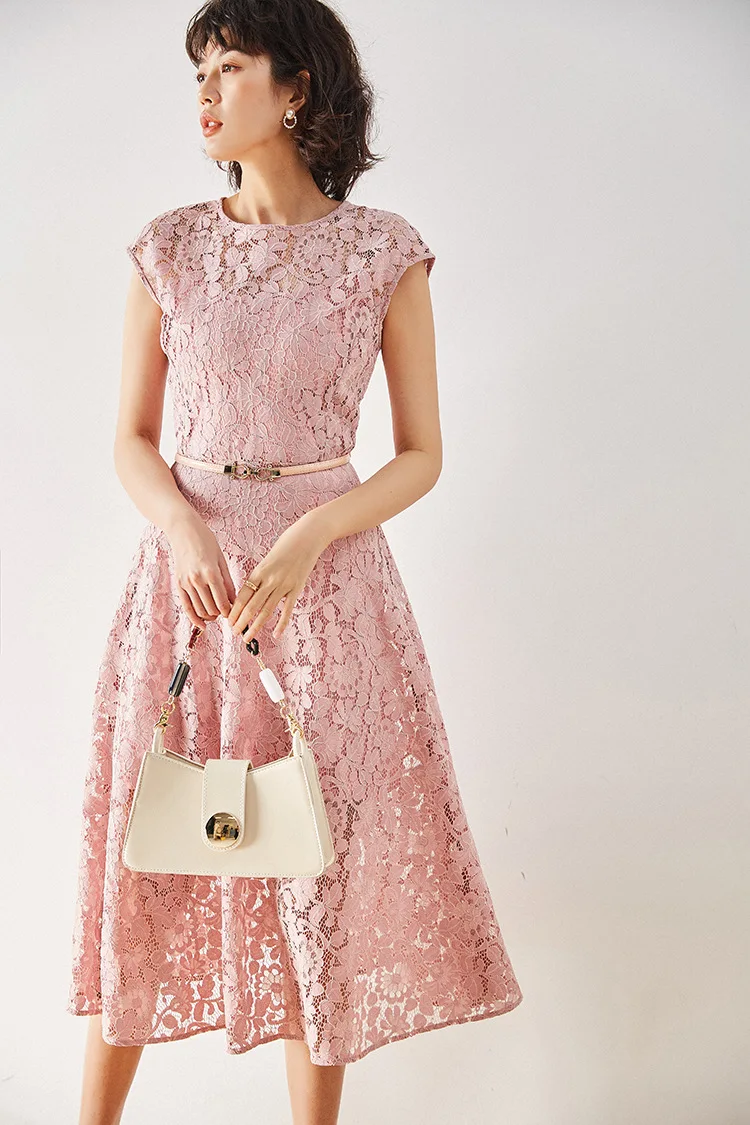 2020 летнее Новое тонкое и французское Ретро Кружевное платье для женщин|Женские