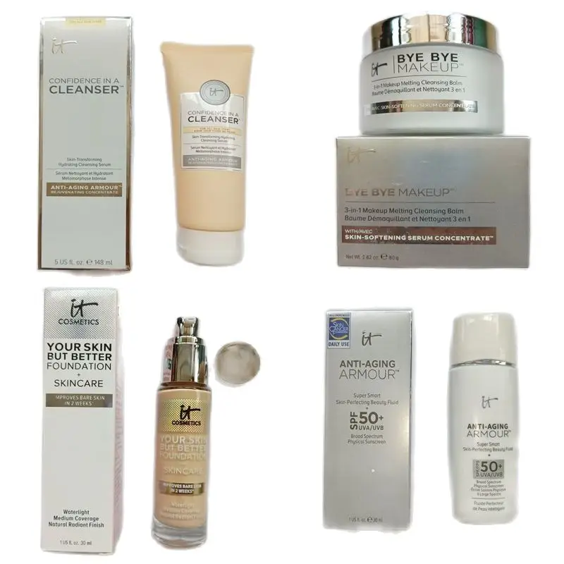 

4 шт./компл. It косметика крем для шеи уход за кожей лица консилер основа под тени для век Защита от солнца + Бесплатный подарок