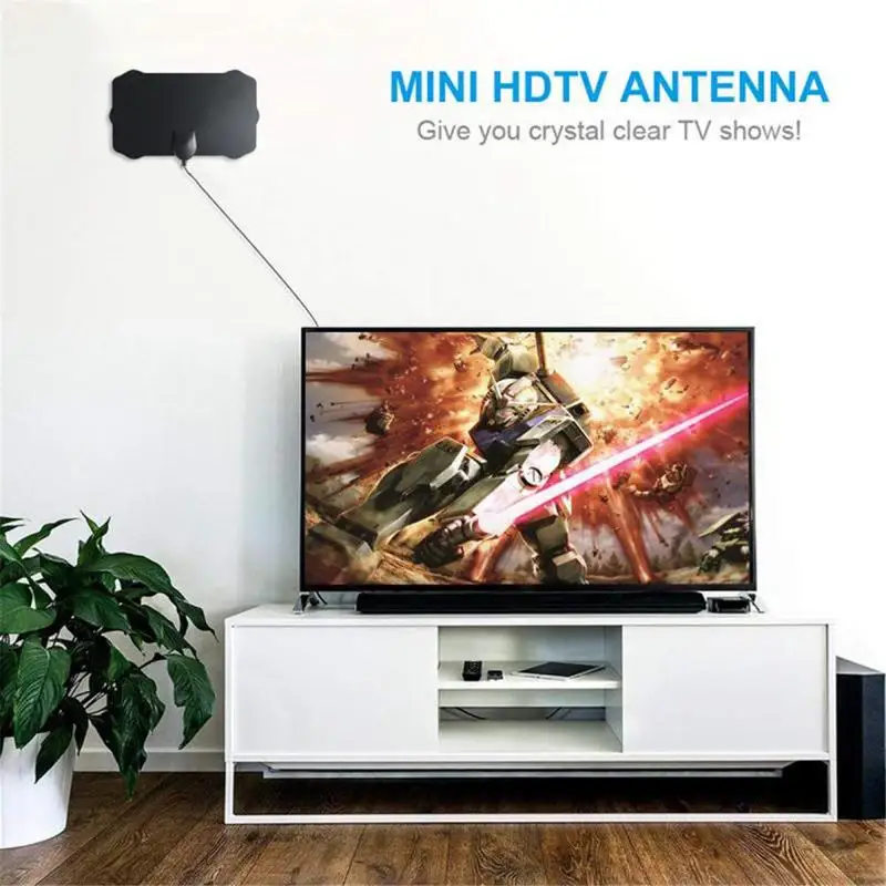 Новая HD Цифровая ТВ внутренняя антенна для Fox VHF UHF ATSC DVB приемник сигнала черного