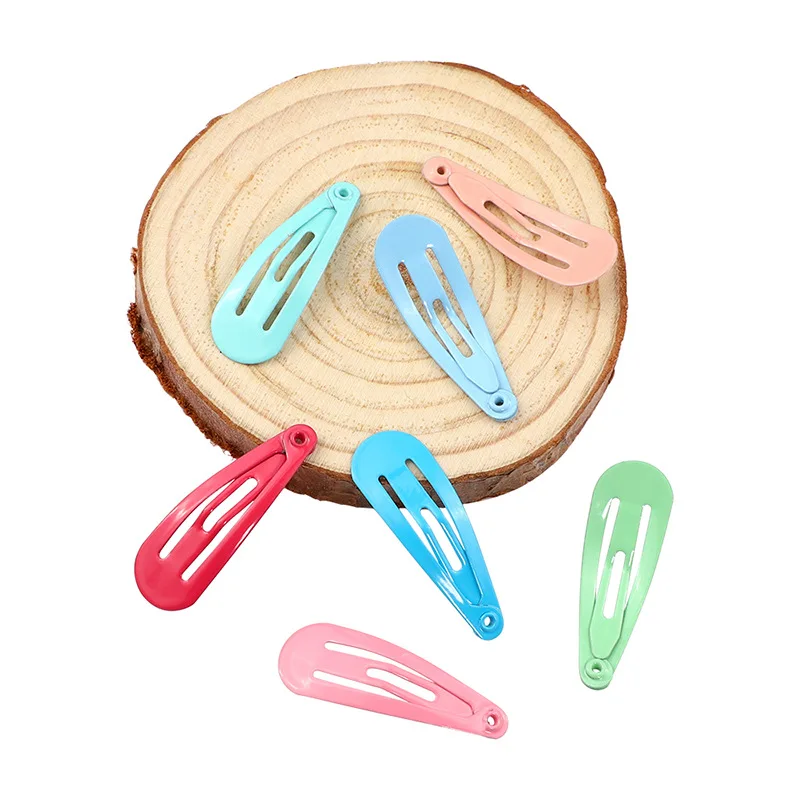 

50Pcs/Box Korean Style Baby Girl Hair Clips Photo Props Snap Non-slip Cute Hair Accessories