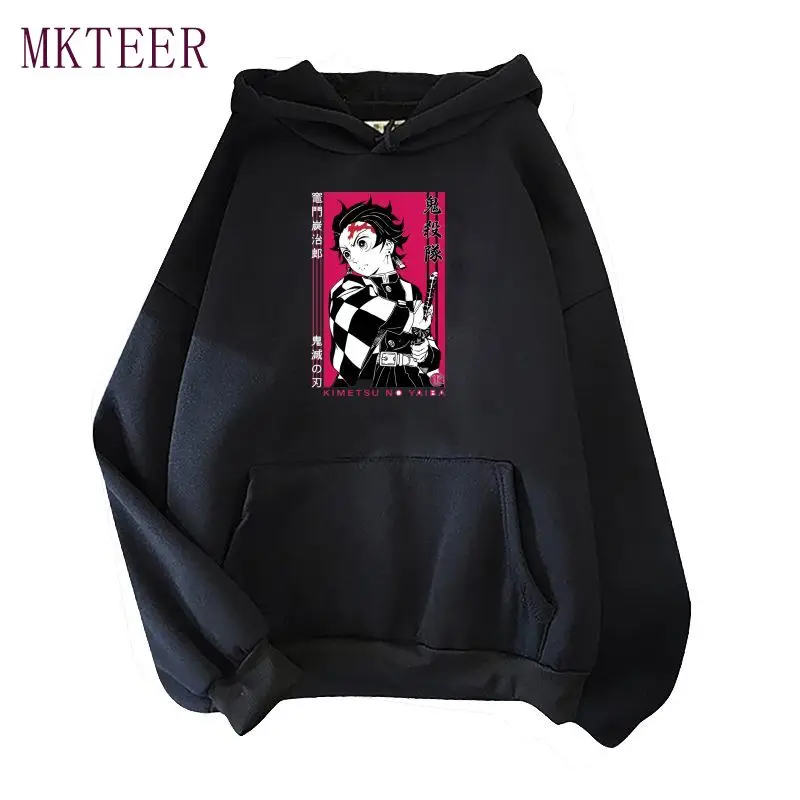

Толстовка Kimetsu No Yaiba мужская с капюшоном, Мужская модная Толстовка в стиле японского аниме, в стиле унисекс, хип-хоп, Харадзюку, пуловер с длин...
