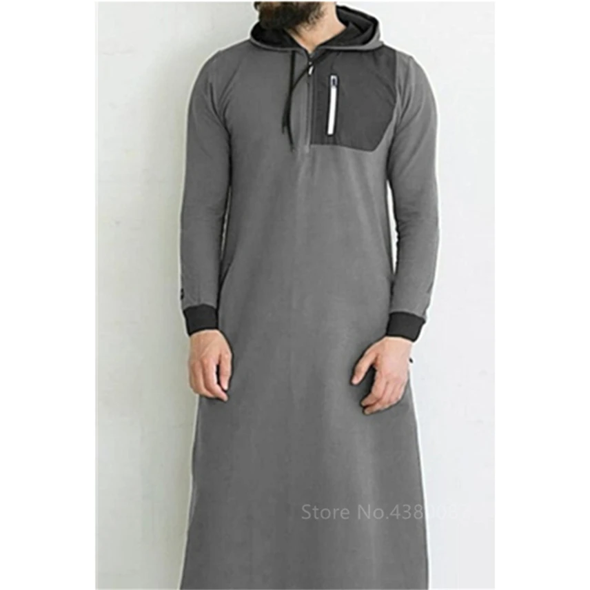 Мусульманская мужская одежда халат с длинным рукавом Саудовская Арабский Тауб джубба человек Пакистан кафтан абайя Толстовка исламские то... от AliExpress WW