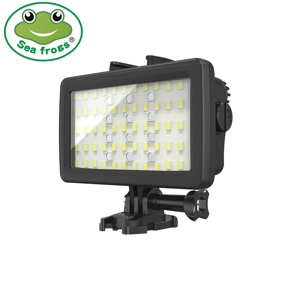 Водонепроницаемый цветной светодиодный фонасветильник Seafrogs 5000LUX для камеры телефона, вспышка для подводной съемки и дайвинга светильник аксессуары для фотосъемки 3000 мАч