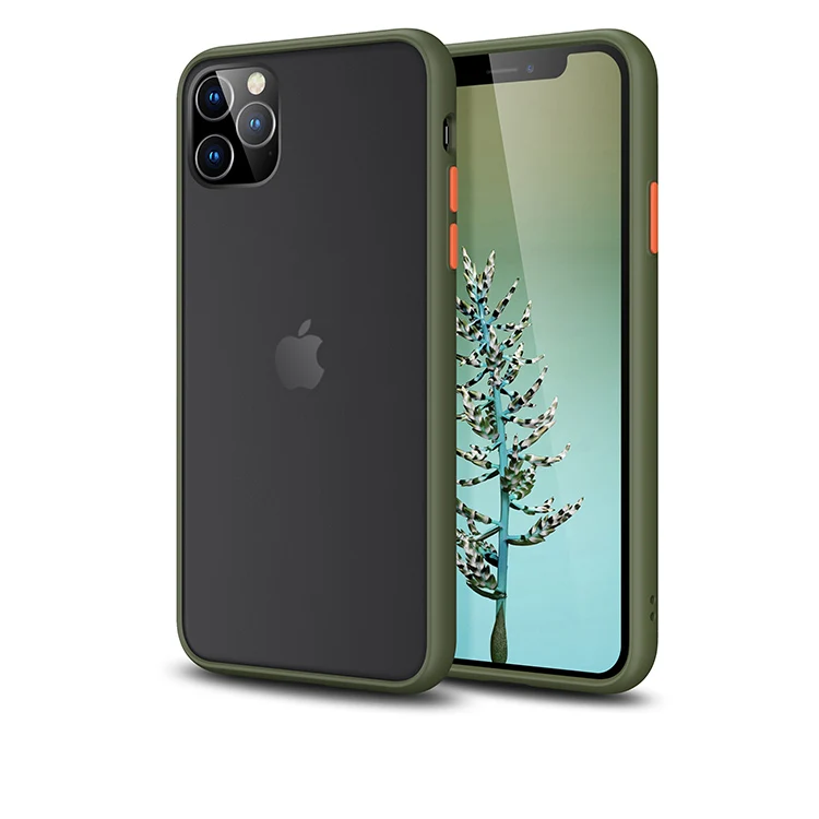 navy Полупрозрачный матовый чехол для iphone 11 Pro Max, силиконовый бронированный цветной Твердый чехол для iphone 7 8 plus x xs, чехлы для Max XR coque - Цвет: navy