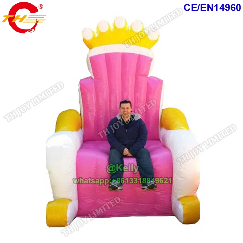 Гигантский надувной престольный стул 3 м продажа пвх брезентовый дешевый