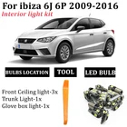 5x Автомобильный светодиодный для Seat Ibiza MK5 6J 6P 6J5 6P1 6J1 6P5 6J8 6P8 2009-2016 автомобиля светодиодный внутренний светильник комплект Canbus автомобильные лампы Accessoies