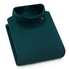 Мужская Вельветовая Толстовка Aoliwen, однотонная, с высоким воротником, с принтом, с длинным рукавом, мягкая, приталенная, сезон осень-зима