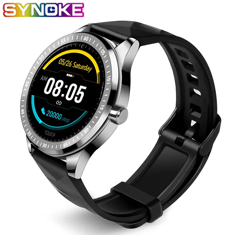 

SYNOKE Smart Watch Calorie Heart Rate Monitoring IP67 Waterproof Touch Screen Message Reminder Relogio Masculino For Android IOS