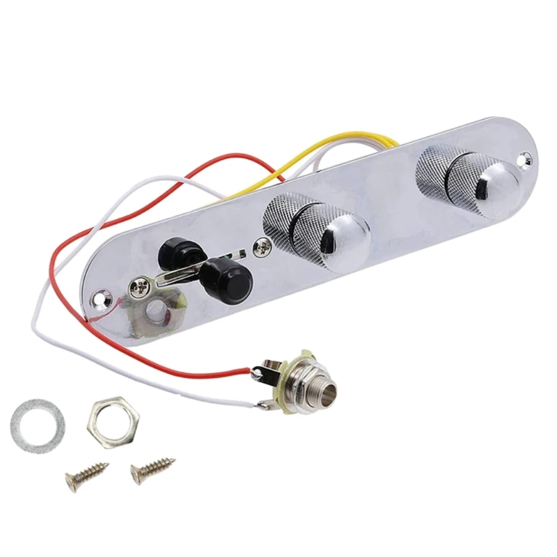 

3 Way Wired Loaded Prewired Control Plate Harness Switch Knobs for TL Telecaster H053