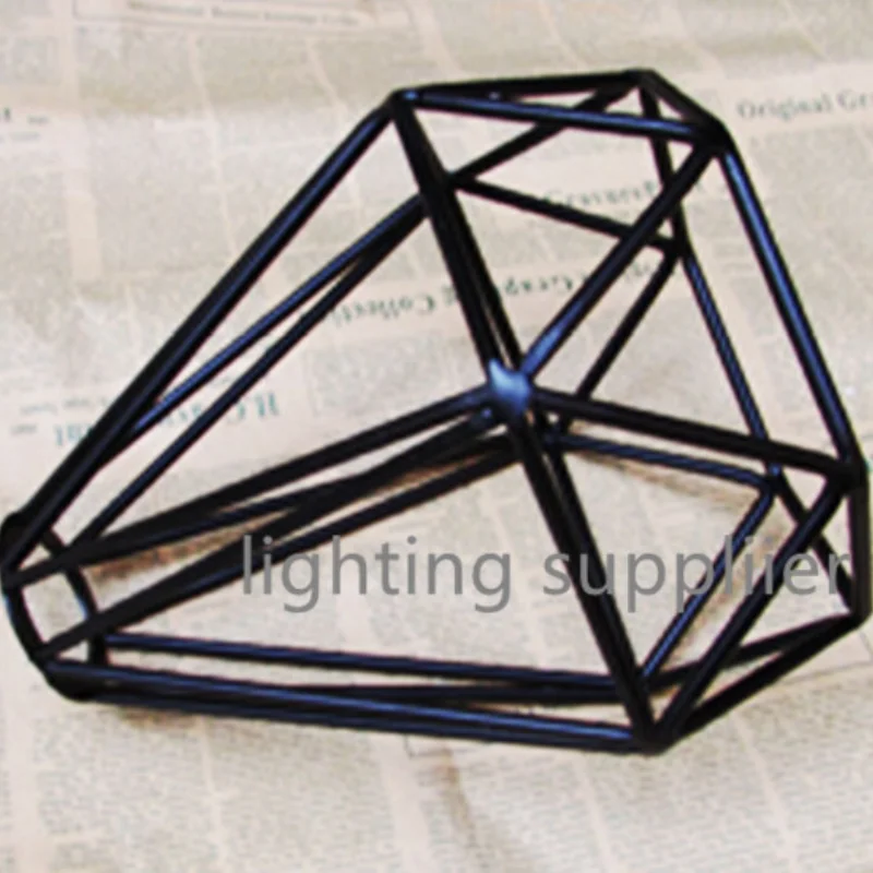 Diamond sharp черный ретро edison vintage фонарь в клетке провод лампы DIY абажур промышленные