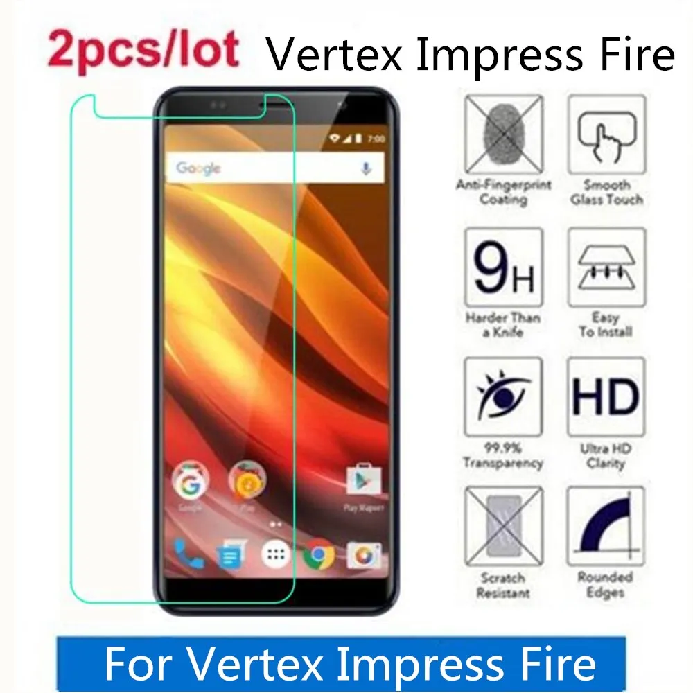 Закаленное стекло для Vertex Impress Fire 2.5D Premium Защитная пленка экрана на защитная